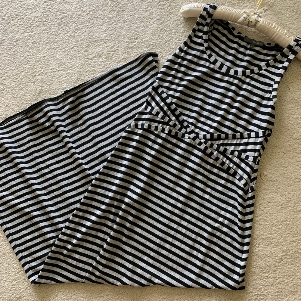 Matty M Striped Maxi Dress